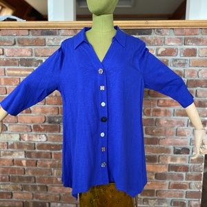 Soft Surroundings Button Front Soft Tunic  XL